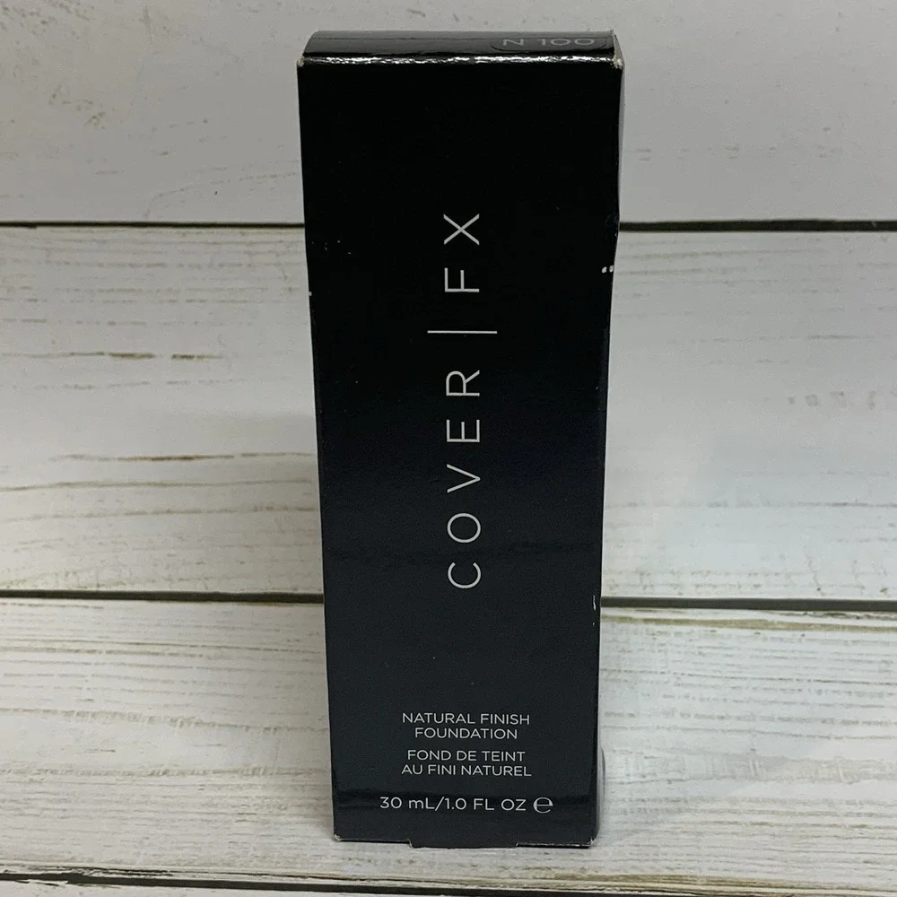 Cover FX Natural Finish Foundation - N 100 - 1 oz - NIB Med To Full Coverage